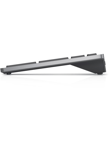 DELL KB740 näppäimistö Office RF Wireless + Bluetooth QWERTY Pohjoismainen Harmaa, Musta