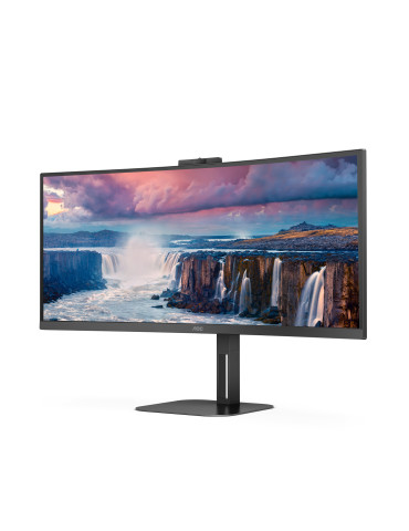 AOC V5 CU34V5CW computer monitor 34" 3440 x 1440 pixels Wide Quad HD LED Black