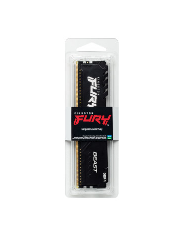 Kingston Technology FURY Beast 16GB 3200MT s DDR4 CL16 DIMM 1Gx8 Black