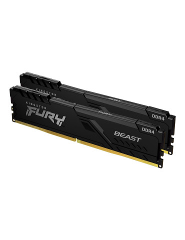 Kingston Technology FURY Beast 16GB 3200MT s DDR4 CL16 DIMM (Kit of 2) Black