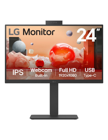 LG 24BA850-B platta pc-skärmar 60,5 cm (23.8") 1920 x 1080 pixlar Full HD Svart