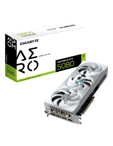 GIGABYTE GeForce RTX 5080 AERO OC SFF 16G NVIDIA 16 GB GDDR7
