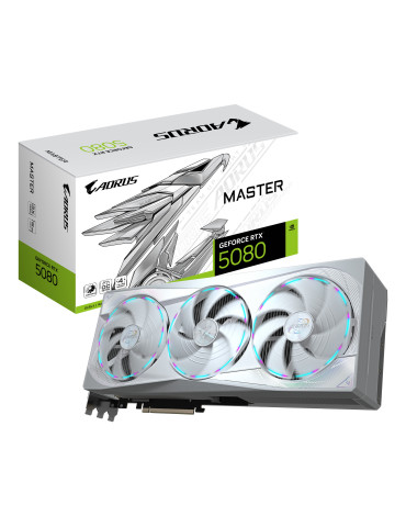 GIGABYTE AORUS GeForce RTX 5080 MASTER ICE 16G NVIDIA 16 GB GDDR7