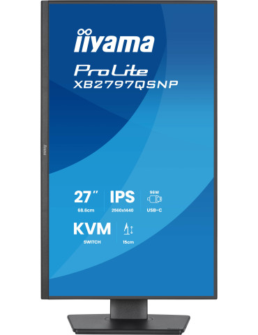 iiyama ProLite XB2797QSNP-B1 tietokoneen litteä näyttö 68,6 cm (27") 2560 x 1440 pikseliä Quad HD LCD Musta