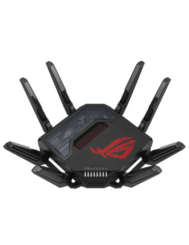 ASUS ROG Rapture GT-BE98 wireless router 10 Gigabit Ethernet Quad-band (2.4 GHz   5 GHz-1   5 GHz-2   6 GHz) Black