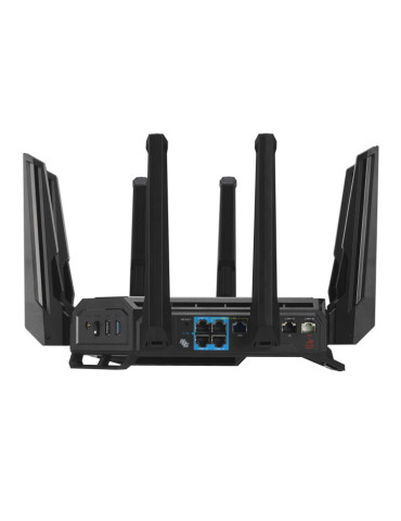 ASUS ROG Rapture GT-BE98 wireless router 10 Gigabit Ethernet Quad-band (2.4 GHz   5 GHz-1   5 GHz-2   6 GHz) Black