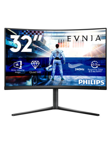 Philips Evnia 5000 32M2C5500W 00 computer monitor 31.5" 2560 x 1440 pixels Quad HD LCD Black