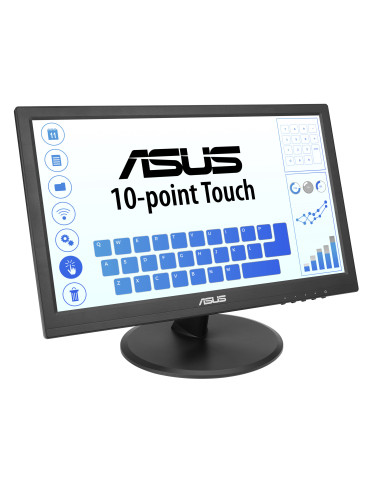 ASUS Touch VT169HE computer monitor 15.6" 1920 x 1080 pixels Full HD LED Touchscreen Tabletop Black