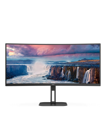 AOC V5 CU34V5C BK 23 computer monitor 34" 3440 x 1440 pixels Wide Quad HD LED Black