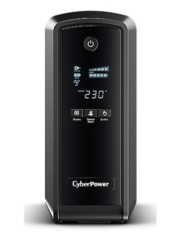 CyberPower CP900EPFCLCD UPS-virtalähde Valmiustila (ilman yhteyttä) 0,9 kVA 540 W 6 AC-pistorasia(a)