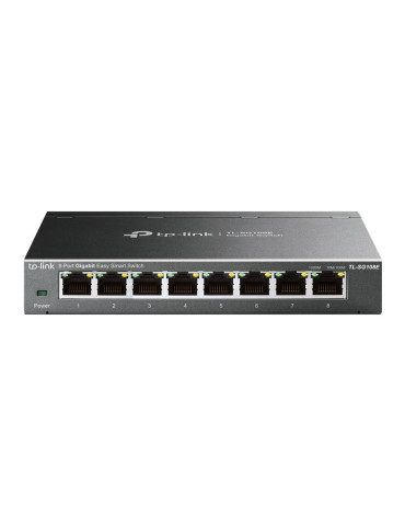 TP-Link TL-SG108E Hallittu L2 Gigabit Ethernet (10 100 1000) Musta