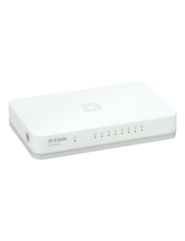 D-Link GO-SW-8G E verkkokytkin Hallitsematon Gigabit Ethernet (10 100 1000) Valkoinen