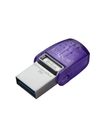 Kingston Technology DataTraveler 64 Gt microDuo 3C 200 Mt s dual USB-A + USB-C