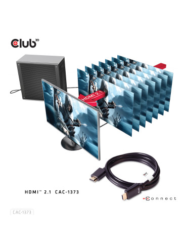 CLUB3D cac-1373 HDMI-kabel 3 m Svart