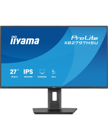 iiyama ProLite XB2797HSU-B1 platta pc-skärmar 68,6 cm (27") 1920 x 1080 pixlar Full HD LED Svart