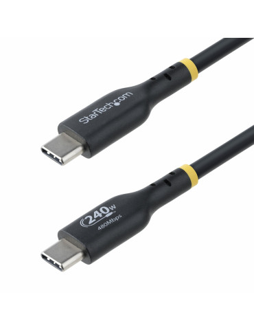 StarTech.com 4 m USB-C-laddningskabel, laddning och synkronisering, 240 W (5 A) PD EPR, USB 2.0-laddare för bärbar dator,