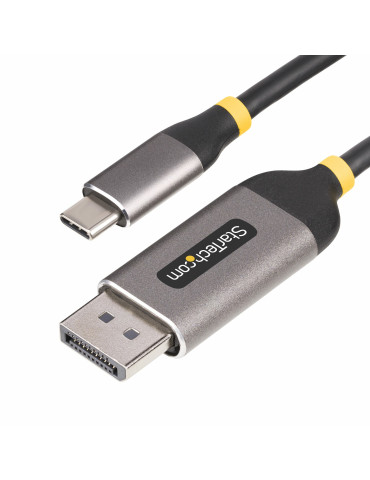 StarTech.com 3 m USB-C till DisplayPort-kabeladapter, 8K 60 Hz, 4K 144 Hz, HDR, USB Type-C till DP 1.4-videokonverteringskabel,