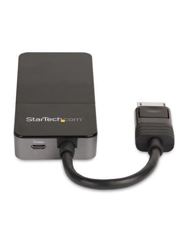 StarTech.com 3-ports DisplayPort 1.4-splitter, DisplayPort till 3x DP-adapter för flera bildskärmar, tredubbel 4K Computer
