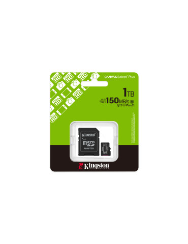 Kingston Technology Canvas Select Plus Gen3 1 TB MicroSDXC UHS-I Klass 10