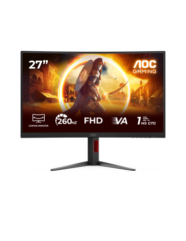 AOC G4 C27G4Z2 platta pc-skärmar 68,6 cm (27") 1920 x 1080 pixlar Full HD LCD Svart, Röd
