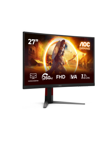AOC G4 C27G4Z2 platta pc-skärmar 68,6 cm (27") 1920 x 1080 pixlar Full HD LCD Svart, Röd