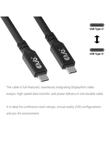 CLUB3D CAC-2509 USB cable USB4 Gen 2x2 354.3" (9 m) USB C 20 Gbit s 100 W Black