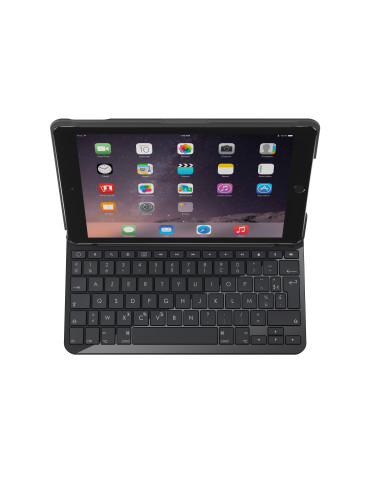 Logitech Slim Folio AZERTY French Bluetooth Carbon, Black