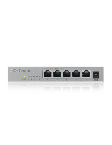 Zyxel XMG-105 Ohanterad 2.5G Ethernet (100 1000 2500) Grå