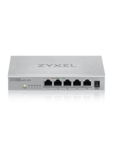 Zyxel XMG-105 Ohanterad 2.5G Ethernet (100 1000 2500) Grå