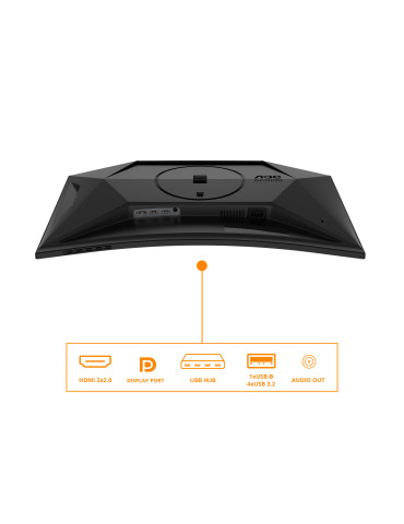 AOC G4 C27G4ZXU tietokoneen litteä näyttö 68,6 cm (27") 1920 x 1080 pikseliä Full HD LED Musta