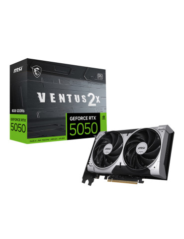 MSI GEFORCE RTX 5050 8G VENTUS 2X OC grafikkort NVIDIA 8 GB GDDR6