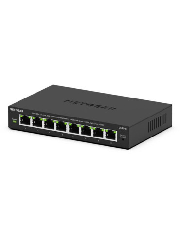 NETGEAR GS308E hanterad L2 L3 Gigabit Ethernet (10 100 1000) Svart