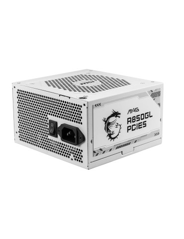 MSI MAG A850GL PCIE5 WHITE strömförsörjningsenheter 850 W 20+4 pin ATX ATX Vit