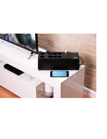 APC Back-UPS 650VA 230V 1 USB charging port - (Offline-) USV UPS-virtalähde Valmiustila (ilman yhteyttä) 0,65 kVA 400 W 8