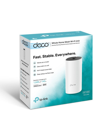 TP-Link Deco M4(1-pack) Dual-band (2.4 GHz   5 GHz) Wi-Fi 5 (802.11ac) White 2 Internal