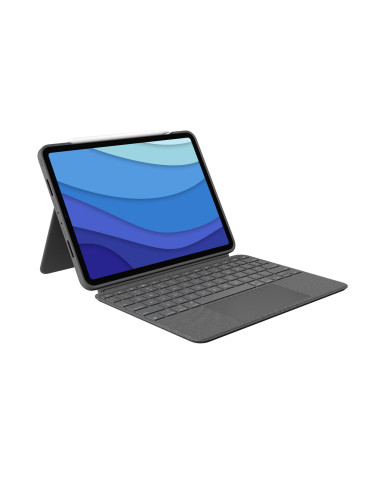 Logitech Combo Touch QWERTY Nordic Smart Connector Gray