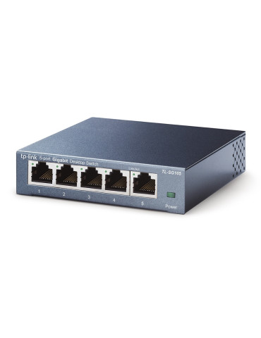 TP-Link TL-SG105 verkkokytkin Hallitsematon L2 Gigabit Ethernet (10 100 1000) Musta