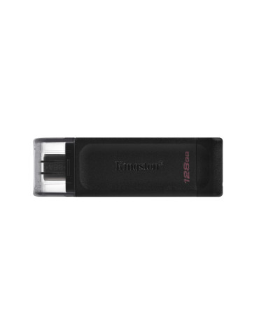 Kingston Technology DataTraveler 70 USB-sticka 128 GB USB Type-C 3.2 Gen 1 (3.1 Gen 1) Svart
