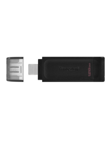 Kingston Technology DataTraveler 70 USB-sticka 128 GB USB Type-C 3.2 Gen 1 (3.1 Gen 1) Svart
