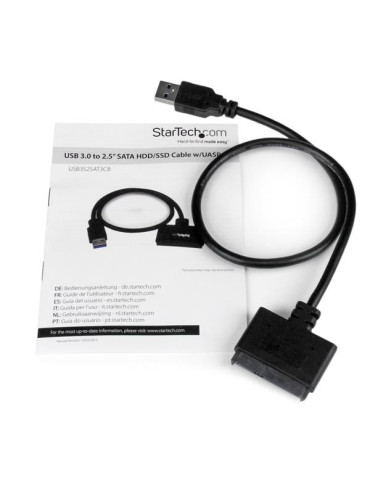 StarTech.com USB3S2SAT3CB laptop dock port replicator Black