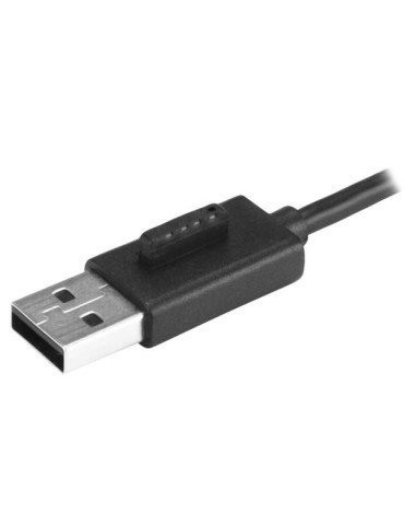 StarTech.com ST4200MINI2 keskitin USB 2.0 480 Mbit s Musta, Hopea