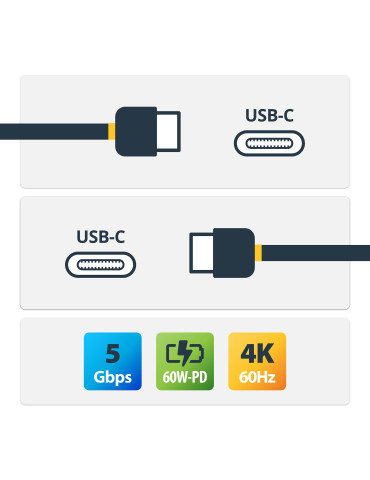 StarTech.com USB315CC1M USB cable USB 3.2 Gen 1 (3.1 Gen 1) 39.4" (1 m) USB C 5 Gbit s Black
