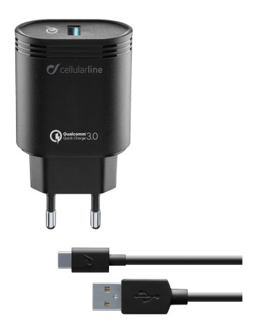 Cellularline 8018080303869 Smartphone, Universal White AC Fast charging Indoor
