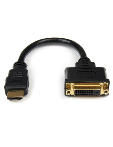 StarTech.com HDDVIMF8IN video cable adapter 7.87" (0.2 m) HDMI DVI-D Black