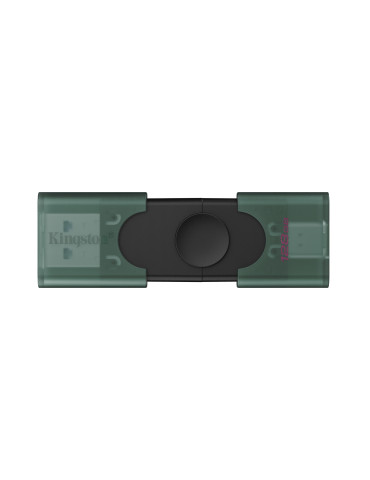 Kingston Technology DataTraveler DuoG2 USB-sticka 128 GB USB Type-A   USB Type-C 3.2 Gen 1 (3.1 Gen 1) Svart, Grön
