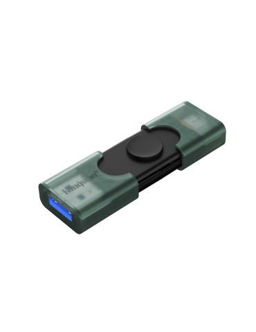 Kingston Technology DataTraveler DuoG2 USB-sticka 128 GB USB Type-A   USB Type-C 3.2 Gen 1 (3.1 Gen 1) Svart, Grön
