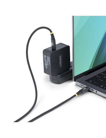 StarTech.com 1 m USB-C-laddningskabel, hållbar och mycket flexibel, 240 W (5 A) PD EPR, USB 2.0-laddningskabel för bärbar