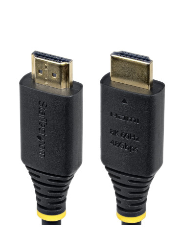 StarTech.com 50 cm certifierad HDMI-kabel med ultrahög hastighet, 8K 60 Hz 4K 120 Hz, HDMI 2.1-kabel med HDR10+ eARC, 48 Gbps,