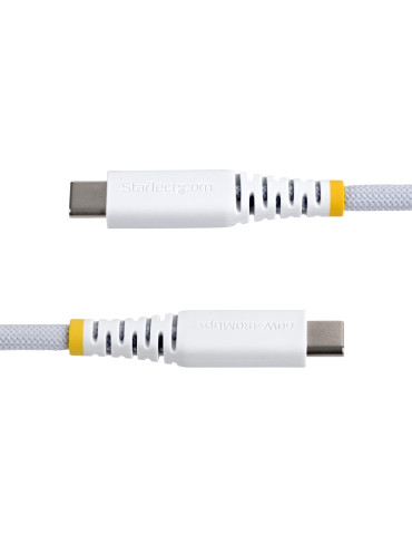 StarTech.com USB2CC3MNCBRWH USB cable USB 2.0 118.1" (3 m) USB C 0.48 Gbit s 60 W White