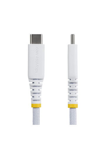 StarTech.com USB2CC1MNCBRWH USB cable USB 2.0 39.4" (1 m) USB C 0.48 Gbit s 60 W White